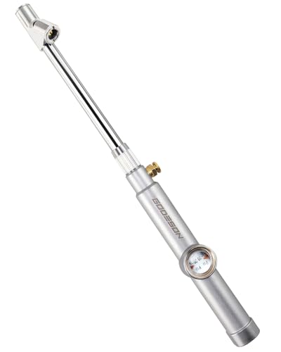 GODESON Tire Pressure Gauge with Hold Reading, 360° Swivel Dual Head Chuck with Pressure Gauge - 20-160 PSI,Big Window,12' Zinc Alloy & Steel Air Gauges for Semi Trucks, RVs, Trailers