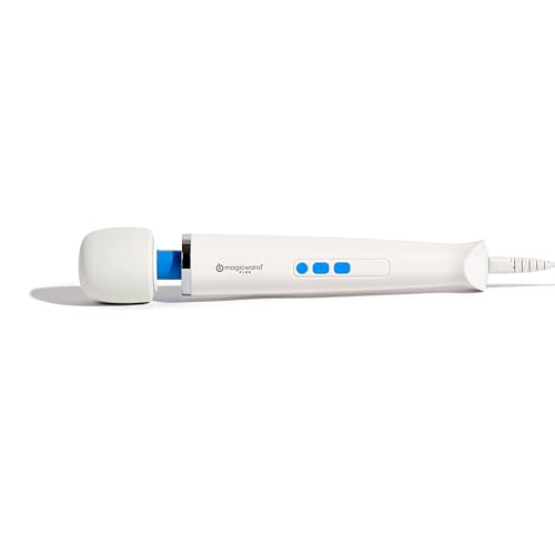 Image of Magic Wand Plus - Plug-in 4-Speed Personal Handheld Wand Vibrator & Massager for Women, Men, & Couples - Flexible Silicone Head & Neck for Enhanced Comfort and Continuous Power - HV-265