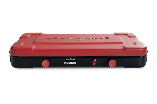 Camp Chef Mountain Series Kodiak - High Outpt Two-Burner Camp Stove - Lid Doubles as Windscreen - Portable Cooking Stove - For Outdoor Cooking - 20,000 BTU’s - Image 4