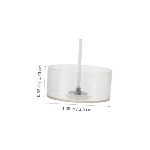 Kit para hacer velas con mechas y porta vela plástico redondo miniatura 5