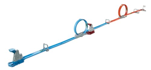 ​Hot Wheels® Double Loop Dash™ Straight Track Large Loops and 2 1:64 Scale Toy Cars Ages 5 to 10