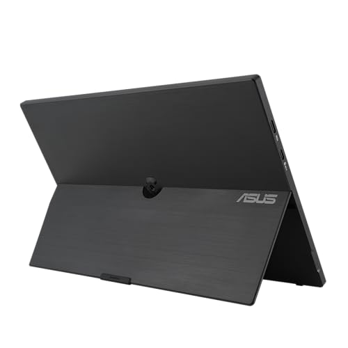 ASUS ZenScreen 16インチ (15.6インチ) 1080P USB-C ポータブルモニター (MB16AHV) - フルHD、IPS、ブルーライトフィルター、アンチグレア、ミニHDMI、キックスタンド、三脚取り付け可能、保護スリーブ。
