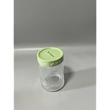 Timtopno Glass Storage Jars with Lids 12oz Food Storage Jar Round - Storage Container with Clear Preserving
