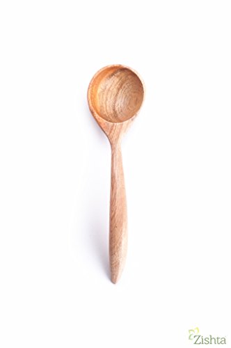 Image of Zishta Handmade Neem Wood Soup /Ice Cream /Snack Bowl with Spoon | Set of 2 | Mixing / Snacks & Multipurpose Bowls Pack of 2 | Serving Bowl for Breakfast Snacks Soup Serveware Salad Bowls for Home Kitchen