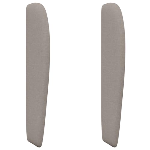 vidaXL Oreille de tête de lit Beige 80 x 23 x 6 cm Tissu, Déco de Chambre Moderne, tête de lit rembourrée en Mousse, Style élégant, Touches contemporaines pour Un lit Minimaliste
