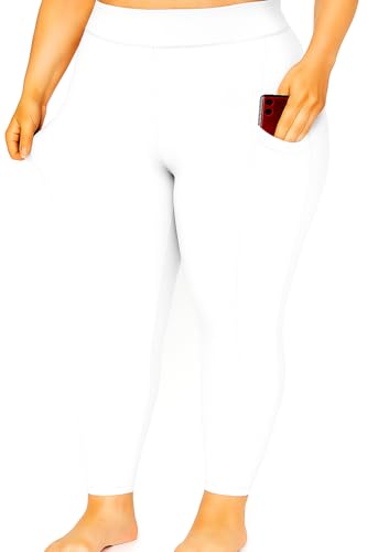 Image of Bio-Washed Soft and Stretchy Ankle Length Leggings with Pocket (Regular and Plus Size)