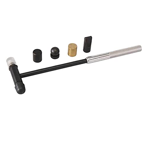 Dapetz ® Jewellery Making Craft Tool Set Mini Hammer Soft Face Shaping Ball Head Double-Faced Hammer Mallet, Rubber Hammer for Home Decoration Installation Hand Tool and Supplied with 6 Heads