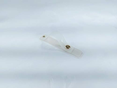 Universal Finger Strap for All Mobile Phones - PU, TPU Stretch Grip Finger Holder Bracket with Stand Compatible with Self-Adhesive with All Smartphones - 23 Colors (Link Water)