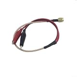 ReachMall RF-Koaxialadapter für SMA-Stecker auf Krokodilklemme für Signalleistung, Prüfung für Überbrückungskabel, 30 cm, Rot / Schwarz (1 Meter)