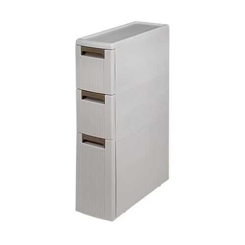 HARELA Mueble de Suelo de baño, Mueble Estrecho Almacenaje,Gabinete Multifuncional, Cajonera con Ruedas, Aparador para Baño Cocina Pasillo para baño, Cocina, lavandería(76x45x18cm/29.9x17.7x7.1in)