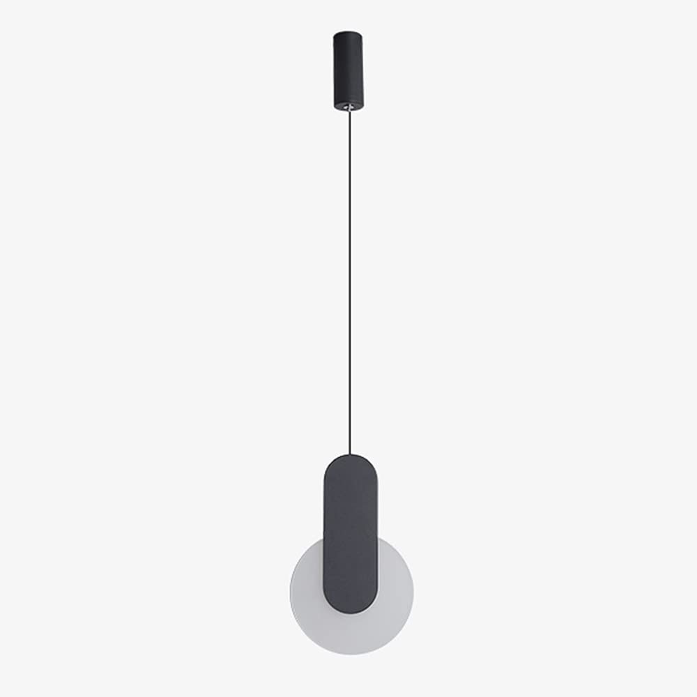 Moderna lampada a sospensione da comodino per camera da letto a LED da 5 W, mini luce d'atmosfera, luci a sospensione in acrilico frisbee creativo, lampade a sospensione per illuminazione decorativa m
