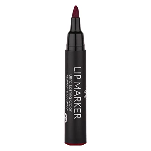 GR Cosmetics Lip Stain, Ultra Long Lasting Lip Marker, Water Based Lip Tint Enriched With Aloe And Vitamin E (104 Night Shadz)