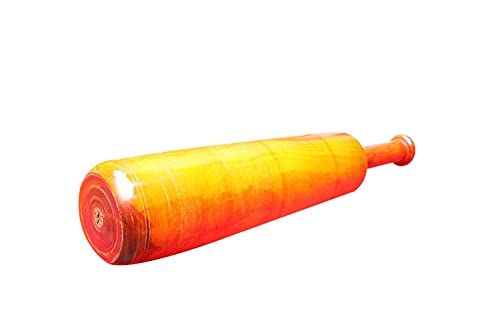 Image of ISWings Yellow Coloured Wooden Indian Mugdar, Clubs, Meel, Clubbell, Karla Kattai, Mugdar (8)