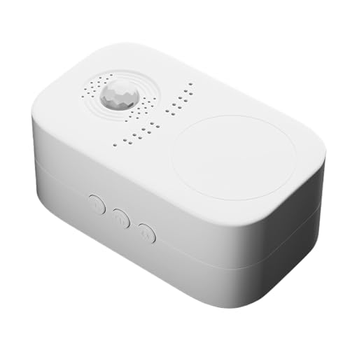 Sensor de puerta, alarma de bienvenida de voz activada por movimiento, 3,3 x 2,0 x 1,4 pulgadas, recordatorio de puerta fácil de instalar, timbre de notificación de entrada, sensor de sonido de