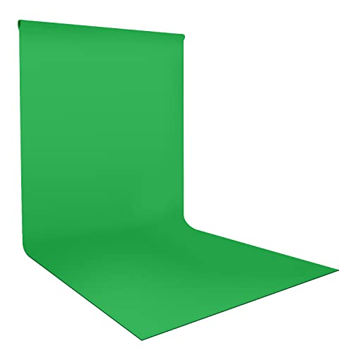 LS Pro 10 x 20 ft. (W x H) Green Backdrop Screen for Chromakey Background, Premium High Density > 200GSM Grade A+ Synthetic Material, Sharp Clean Edge True Chromakey Color, LNAPL20G