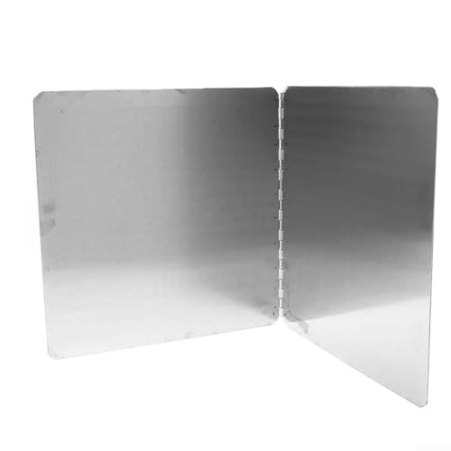 Escudo de cocina de acero inoxidable plegable protector de salpicaduras de aceite, perfecto para protección de estufa de gas y fácil almacenamiento (40 x 40 cm)