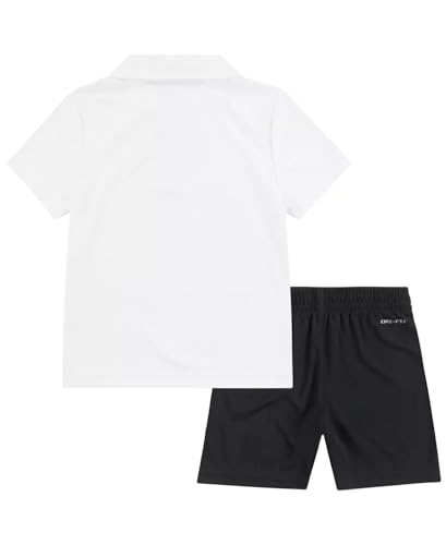 Image of Nike Little Boys Dri-Fit Polo T-Shirt And Shorts 2 Piece Set