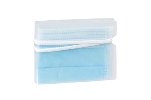Preisvergleich Produktbild ECODEPIL Maskenhalter - 10 Stück - Wiederverwendbare Maskentasche - Ideal zur Aufbewahrung Ihrer Masken - Garantierter Schutz - Hochwertige Materialien - Leicht zu reinigen - Transparent