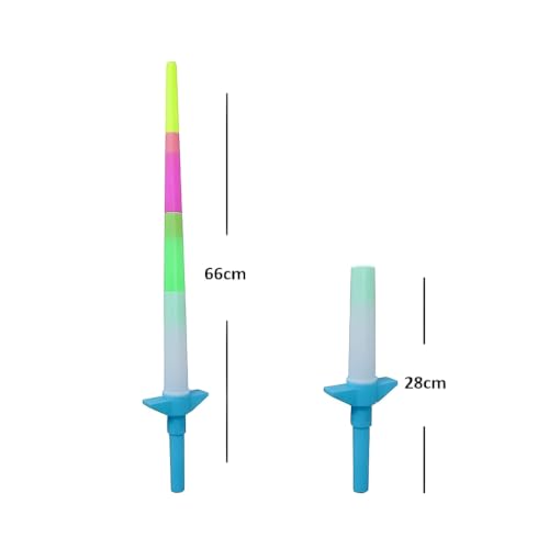 Image of MAPPERZ Sword Design LED Lights, Dark Flashing Sword Stick Light Toys for Kids, LED Talwar Light for Fun, Entertainment, Dancing, Party Boys and Girls Gift (Pack of 1)