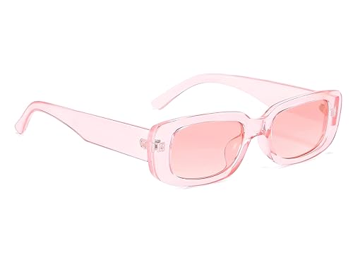 Image of IFLASH Rectangle Sunglasses for Women Retro Driving Glasses 90s Vintage Fashion Narrow Square Frame UV400 Protection Glasse