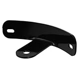 Cabilock Soporte Lateral Curvo para Placa de Motocicleta Compatible con Harley-Davidson, Marco Resistente Intemperie, Montaje Seguro para Caballete, Accesorio para Soporte de Motos