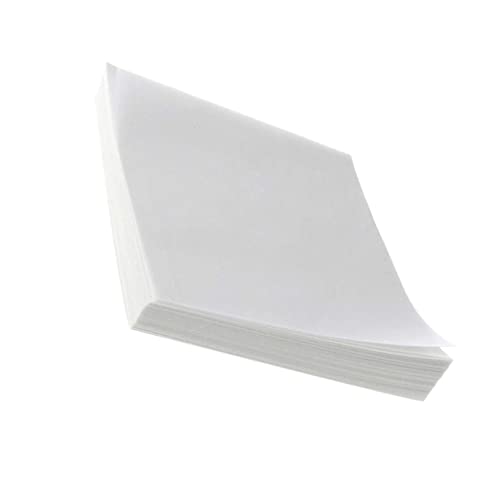KICHOUSE 500 Sheets Weighing Paper Glossy Paper Non- Stick Paper Non-Absorbent Paper Dish Paper Size Balanced Paper Scale Paper Weighting Sensor Paper Measuring Tape Paper Weight White