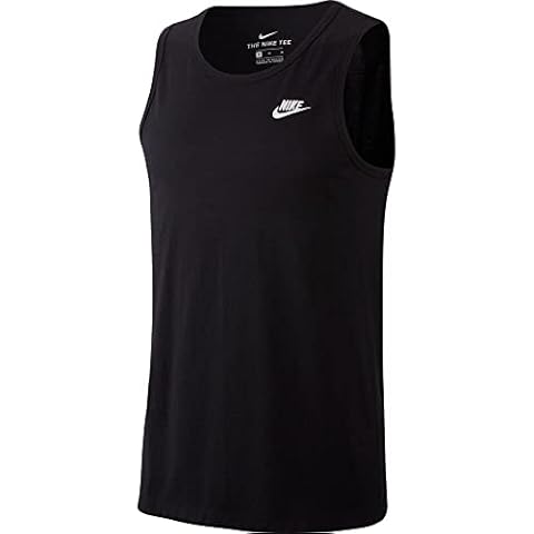 Nike Men's Black/White Sleeveless Tank Vest Cover