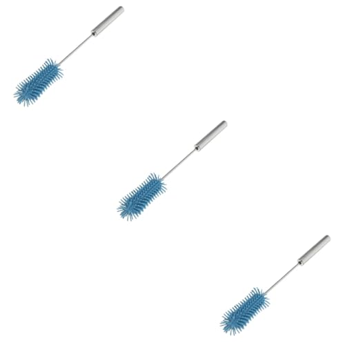 3 Piezas Cepillo de Limpieza Limpiador de Tazas biberón cepillos para biberones Cepillo Limpiador de Botellas cepillos de Limpieza para el hogar cepillos de Copa Gel de sílice