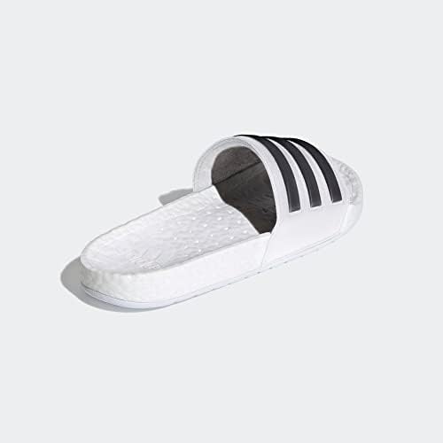 adidas Unisex Adilette Boost Slides Sandal, White/Black/White, 7 US Men | Image 5