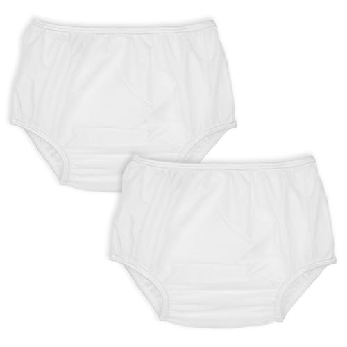 dappi Reusable Waterproof for Potty Training & Swimming 100% Nylon Taffeta Diaper Pants, Leak-Proof & Rip-Proof, Large (Fits 26-31 lbs), 2 Counts