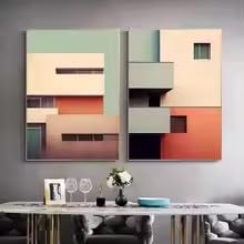 Décoration murale minimaliste ZHUOYA 50x70cm pour salon urbain