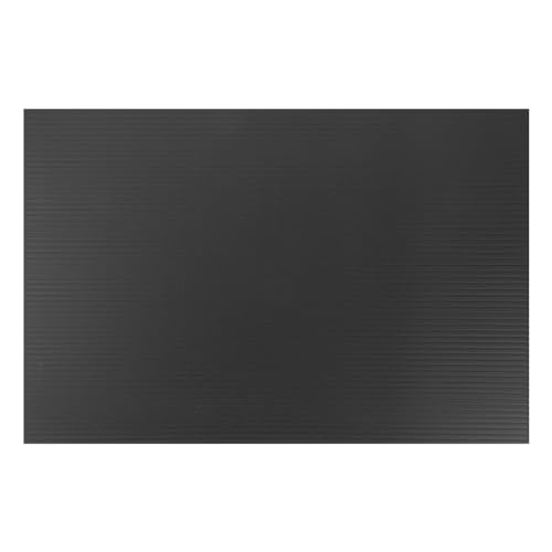 DMiotech 8 Inch x 12 Inch 3mm Corrugated Plastic Sheets Blank Yard Lawn Signs Waterproof Sign Blank Board for Offices, Classrooms, Lawn, Outdoor Black