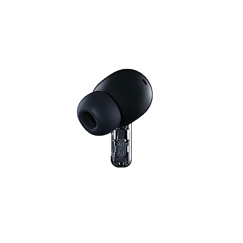 Image of Nothing Ear 2 Wireless Earbuds with Active Noise Cancellation, Bluetooth 5.3, 36 Hours Playtime, IP54 Waterproof, Black