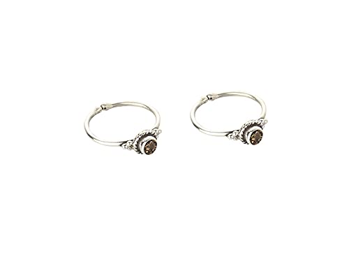 jsaj 925 STERLING SILVER CHUTKI BICHHIYA STONE TOERING TOE RINGS FOR WOMENS-picture-58