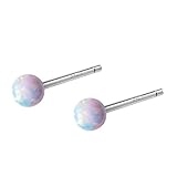 ピアス Silver925 シルバー オパール調 ミニピアス 極小 アレルギー対応 プレゼント ギフト 贈り物 アクセサリーケース付き