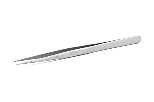 Weller Erem SSSA Stainless Steel Straight Pointed Non Magnetic Precision Tweezer, 5.51