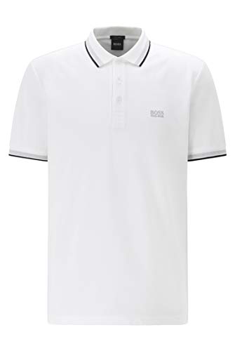 Polo Paddy Actif à Rayures BOSS Hommes en Coton Premium