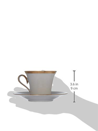 Lenox Eternal 2-Piece Teacup And Saucer Set, 1.00 Lb, Ivory #TOP3