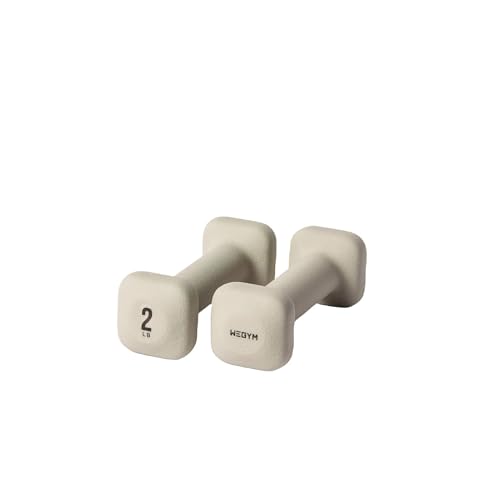WeGym SafeGrip Square Dumbbells with Anti Slip Handles, Aesthetic Free