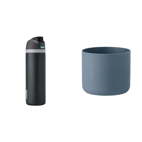 Owala 24oz FreeSip Stainless Steel Water Bottle + Silicone Protective Sleeve Bundle alternate