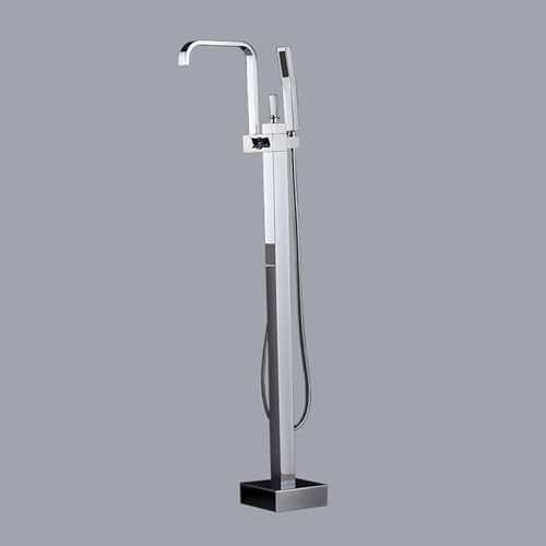 Mitigeur bain-douche sur pied chromé avec douchette - 2