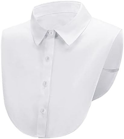 TAKIYA Fake Collar Detachable Blouse White Dickey Half Shirts Lace False Collars for Women Girls