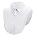 TAKIYA Women's Half Shirt Fake Collar Detachable Shirt Dickey False Collars (White#2)