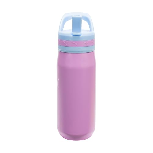 Image of PUMA unisex-adult 18oz Insulated Stainless Steel Water Bottle With Straw & Carry Handle