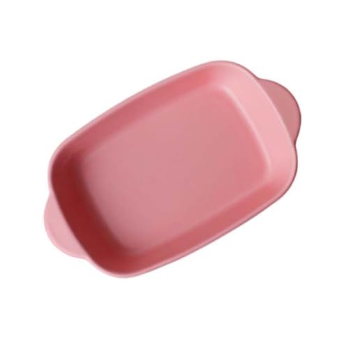 EPIGEIST シーセラミックベーキングトレイ 耐高温 ハンドル付き チーズ お菓子 ピザ パン 揚げ物用 オーブン 電子レンジ 対応