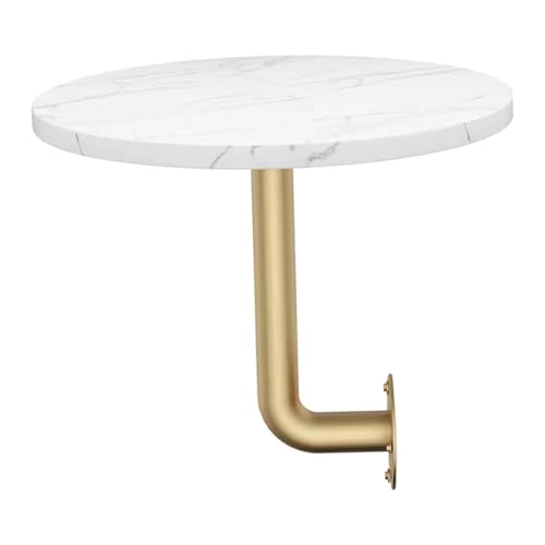 Table d'appoint ronde murale en fer avec plateau moderne 40cm - 8