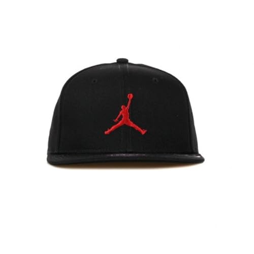 Nike Jordan Big Boys Youth Retro Snapback Hat (Black/Red, One Size 8/20)
