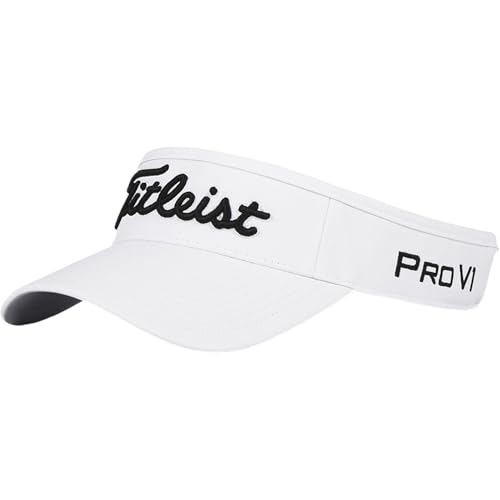 Titleist Tour Performance Visor (White/Black Adjustable) Golf Hat 2025