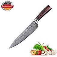 Chef Knife, 8 Inch Professional Chefs Knife Japanese High Carbon Stainless Steel Kitchen Sharp Chef Knife with Gift Box,Best Choice for Kitchen and Home
