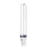 Lampe Fluorescente Compacte 9W à 2 Broches, G23 Blanc Chaud 2700K, Dimensions : 16,5 cm, 720LM, Tube Rotatif en Forme de U, Lampe à économie D'énergie, CFL, Convient Pour Couloir, Chambre, Cuisine